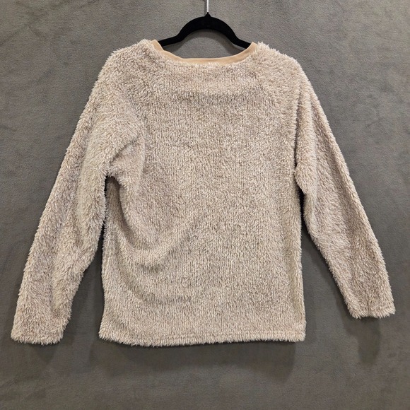 Holiday Time Sweater Womens Large Beige Pullover Dachshund Through The Snow Dog - Picture 2 of 6